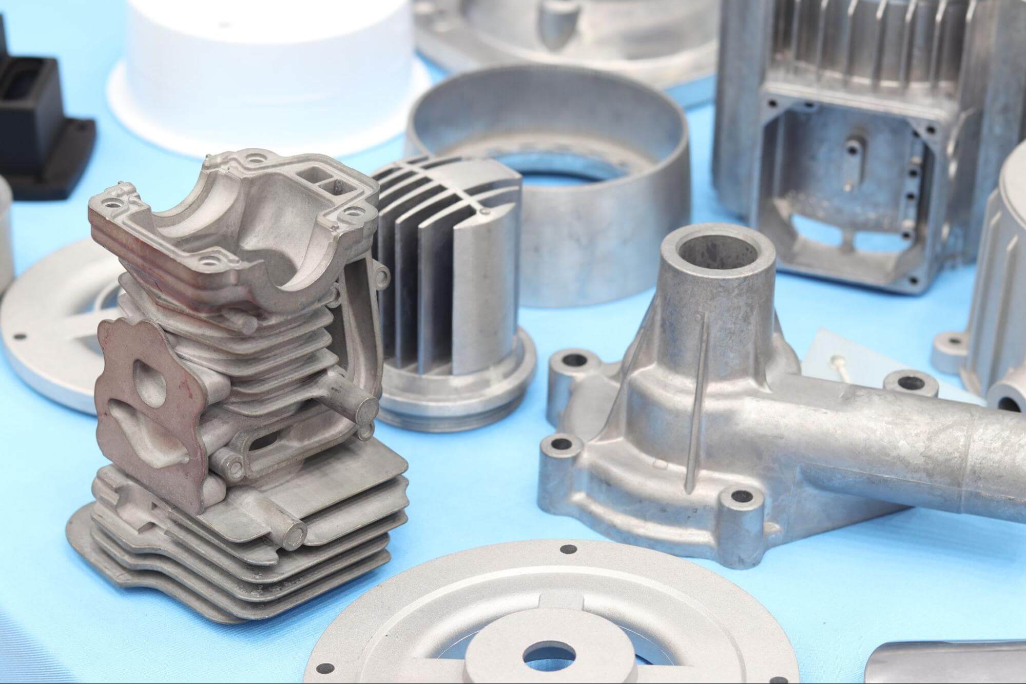 High-pressure die casting can form complex geometries.