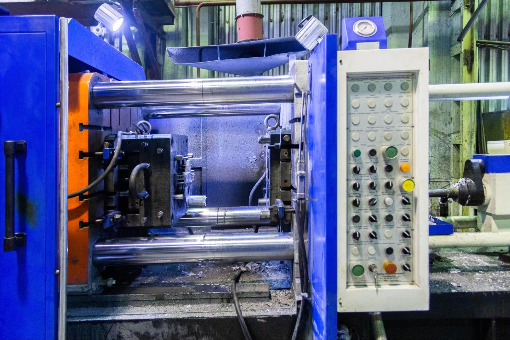 High-pressure die casting machine.