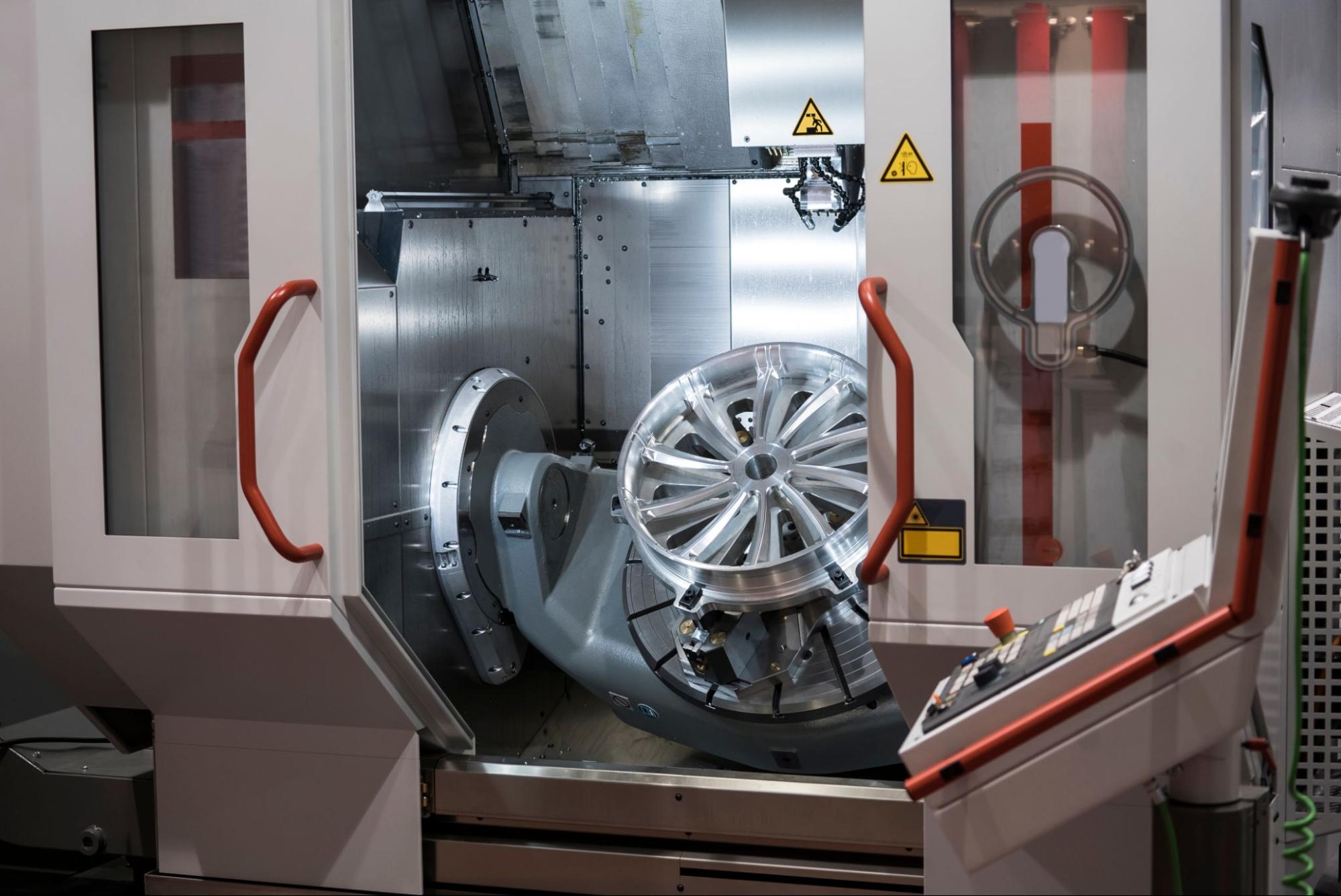 5 axis car wheel - Fictiv 5-axis machining of a car wheel rim