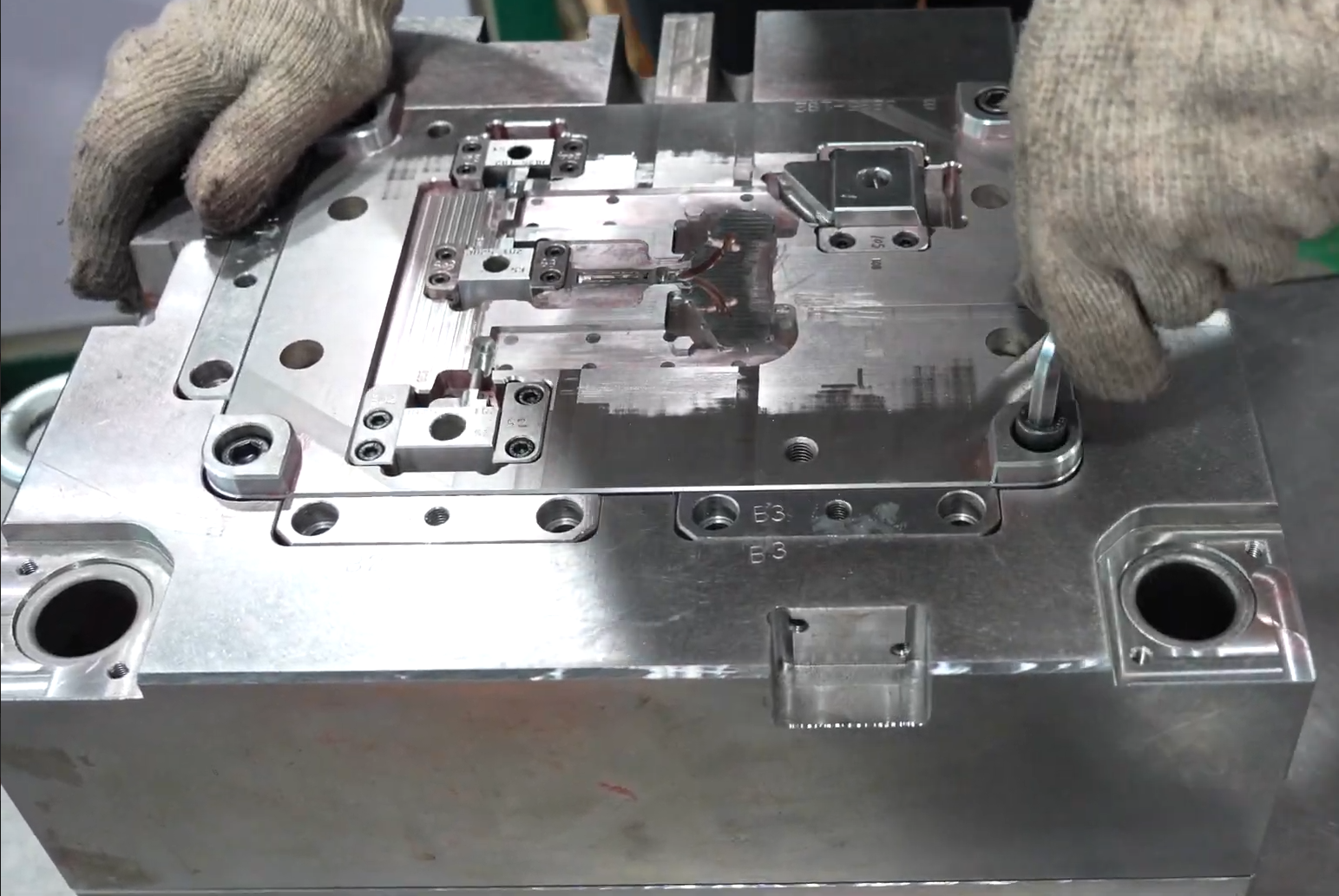 fictivmade injection molding - Fictiv Components of our injection mold being assembled