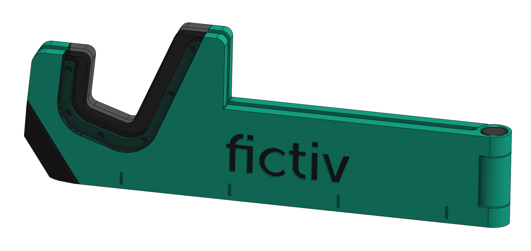 Fictiv-made multi-tool phone stand design made by mechanical engineer
