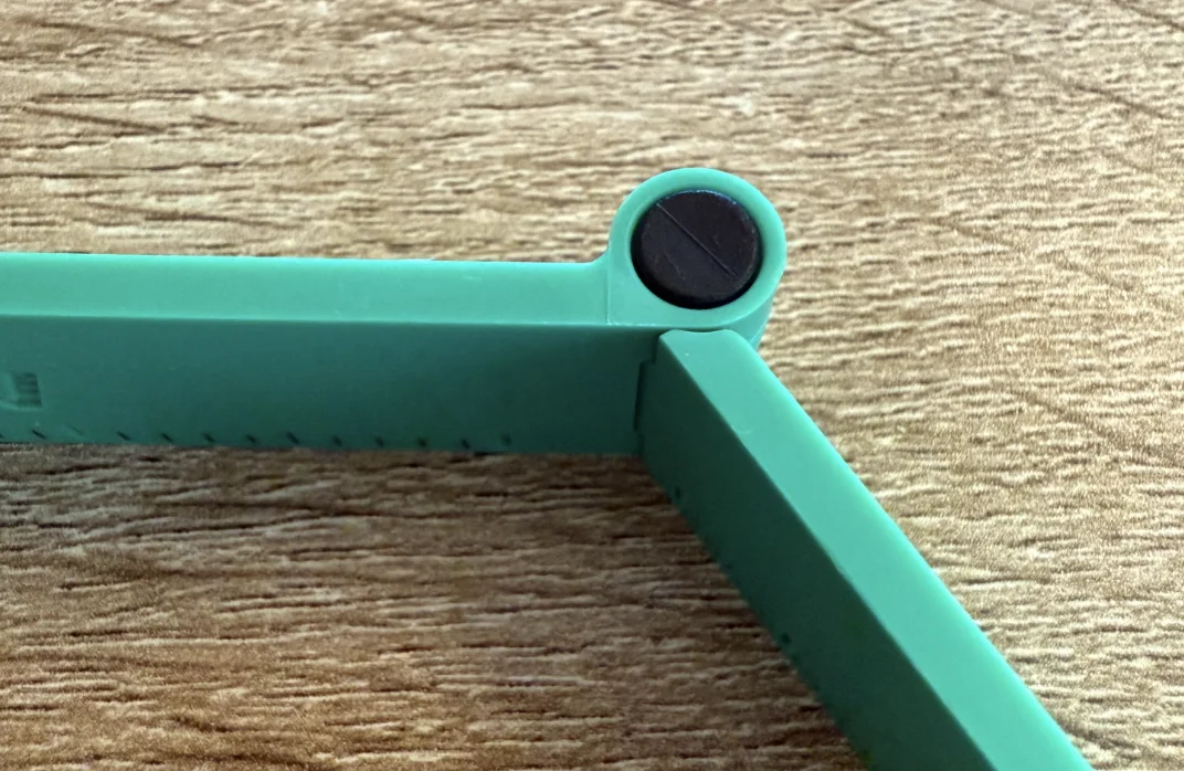 Image showing the hard stop that limits the hinge’s angle of rotation