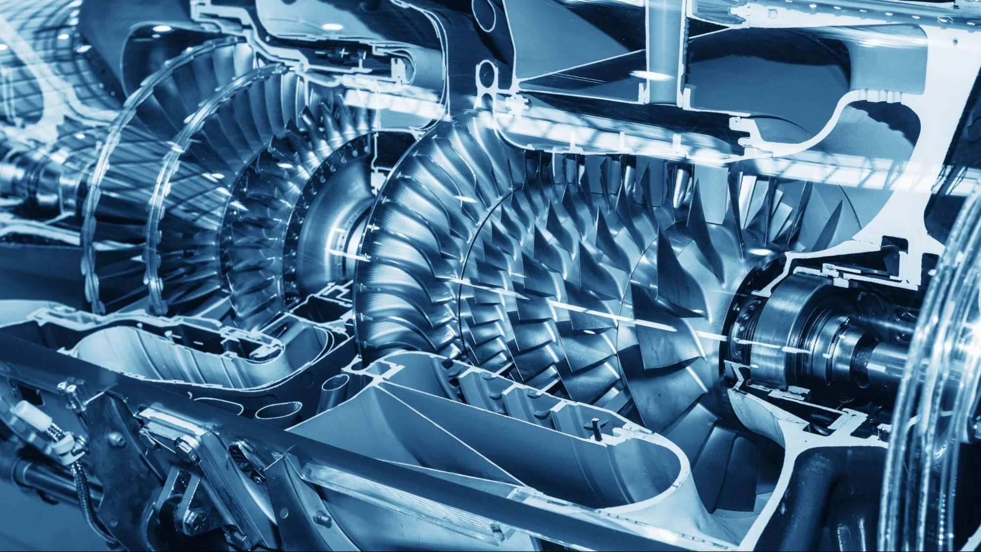 Jet engine assembly with metal components