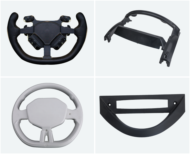 Gas-assist-molding-parts - Fictiv Examples of parts injection molded with gas assist