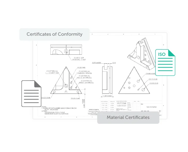 qa-in-manufacturing-blog-img-8 - Fictiv Fictiv provides material certificates and conformity certificates to support quality control.