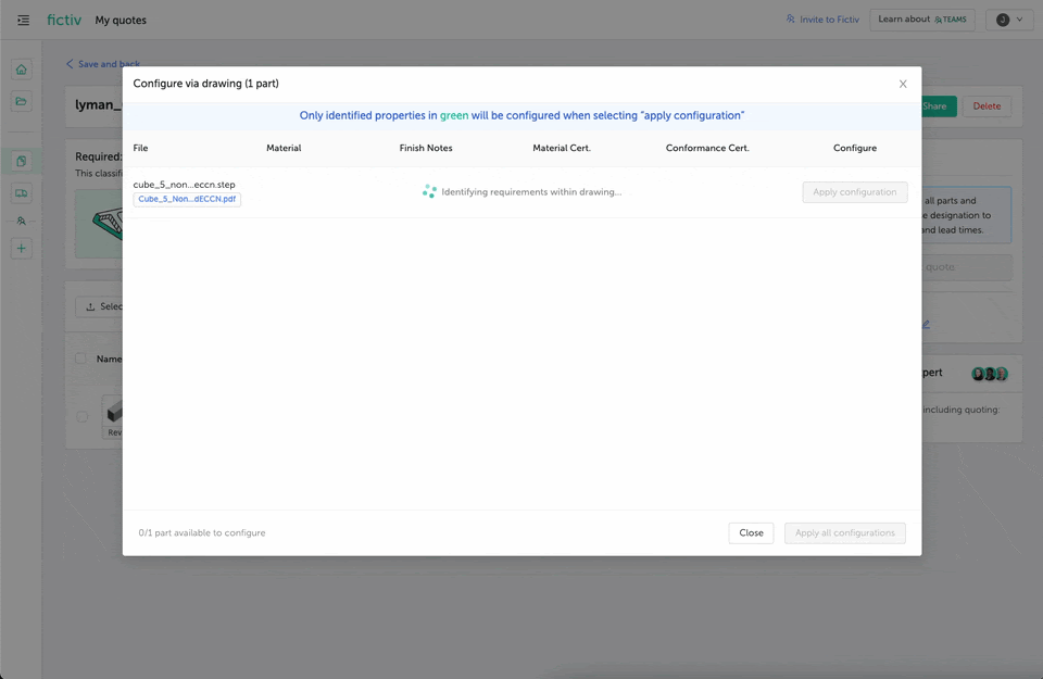 unnamed - Fictiv Automated Export Control violation popup in the Fictiv platform