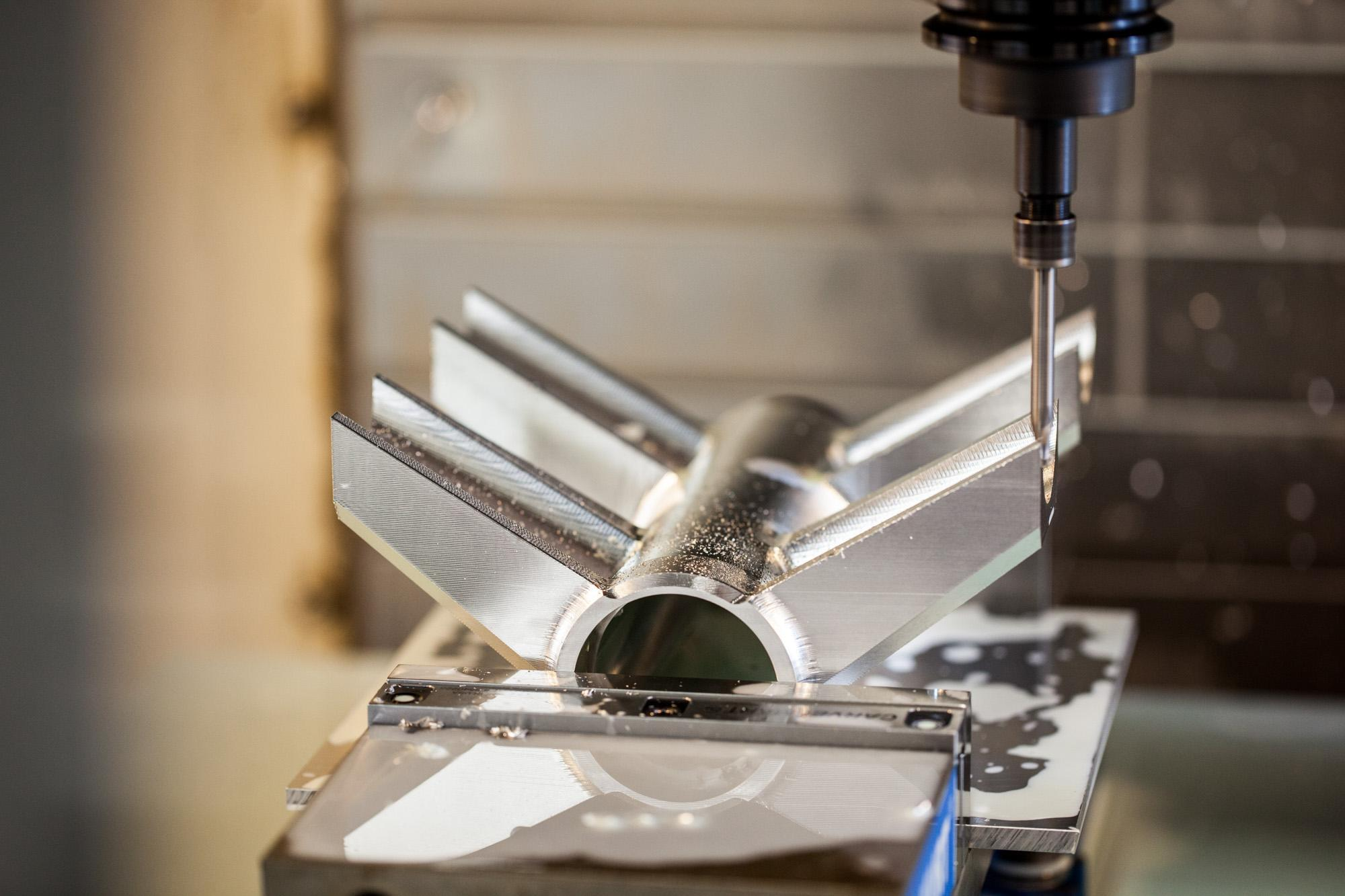 High-strength CNC-machined part.