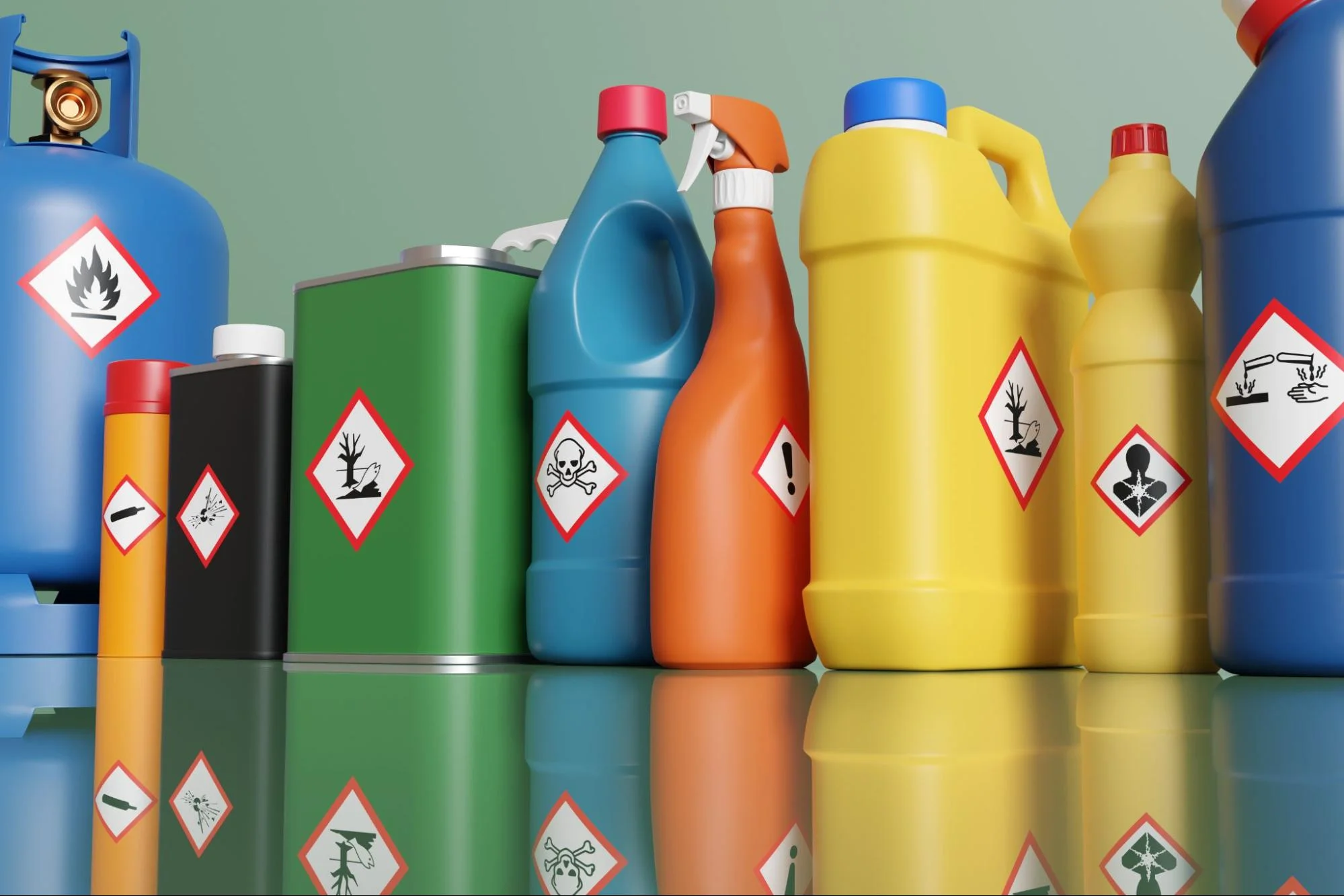 Harsh chemicals can degrade materials.