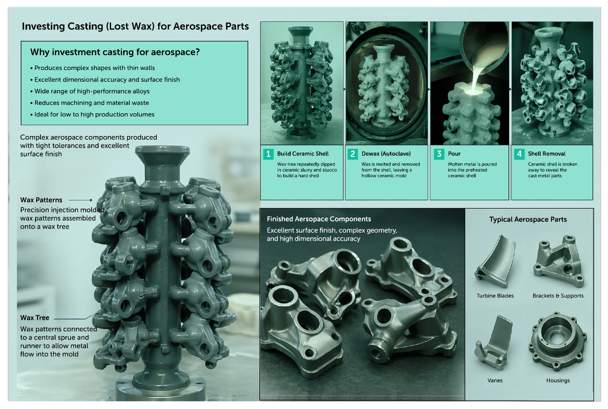 Lost wax (investment) casting explanation