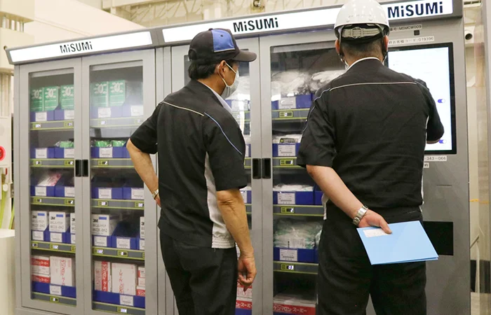 MISUMI vending machines in use for MRO