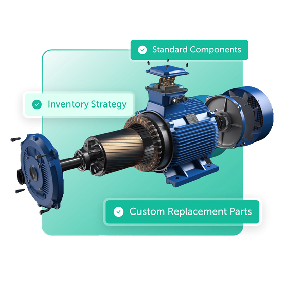 Custom and standard component inventory strategy