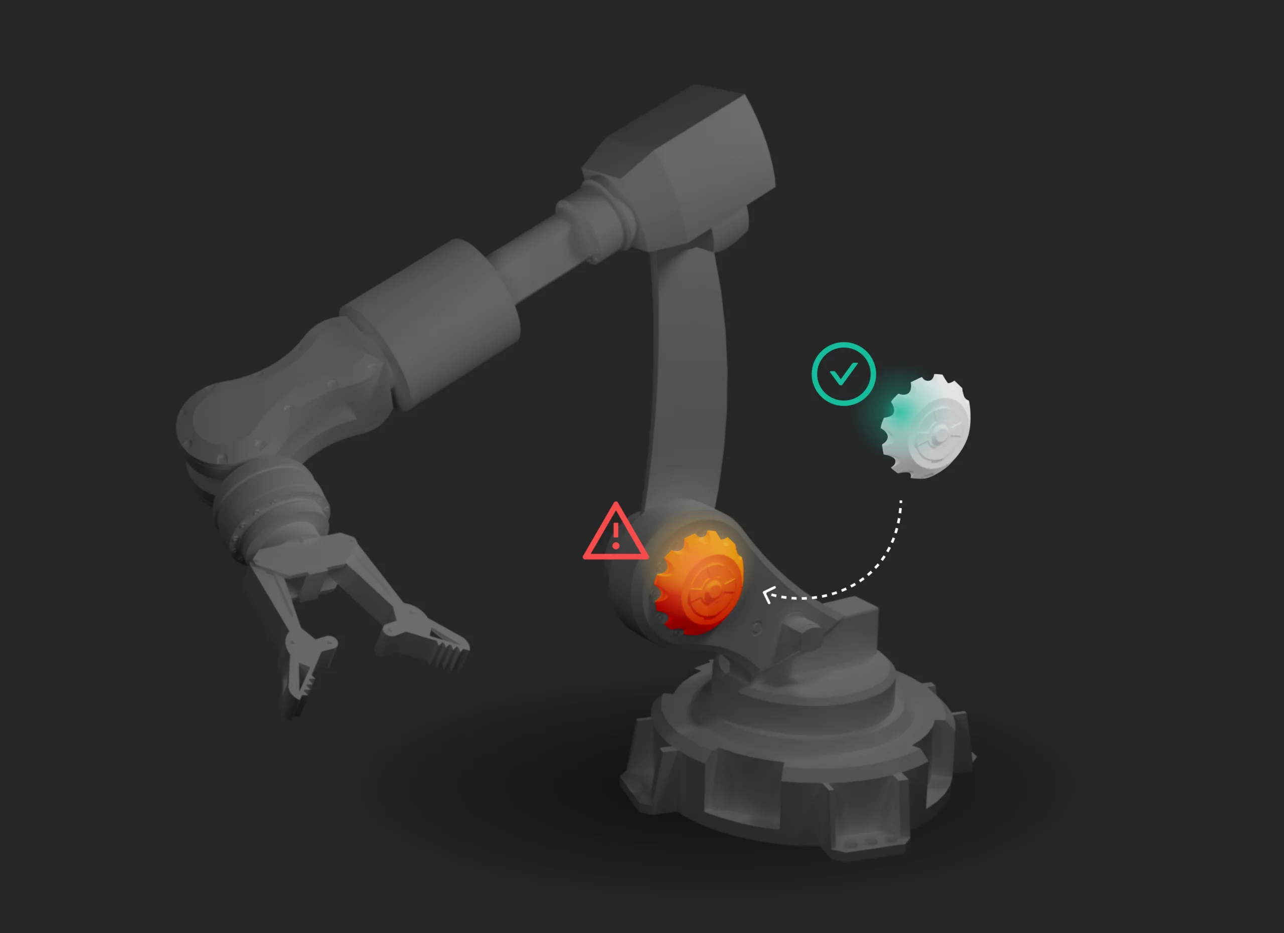 MRO robot arm - Fictiv Industrial MRO replacement parts