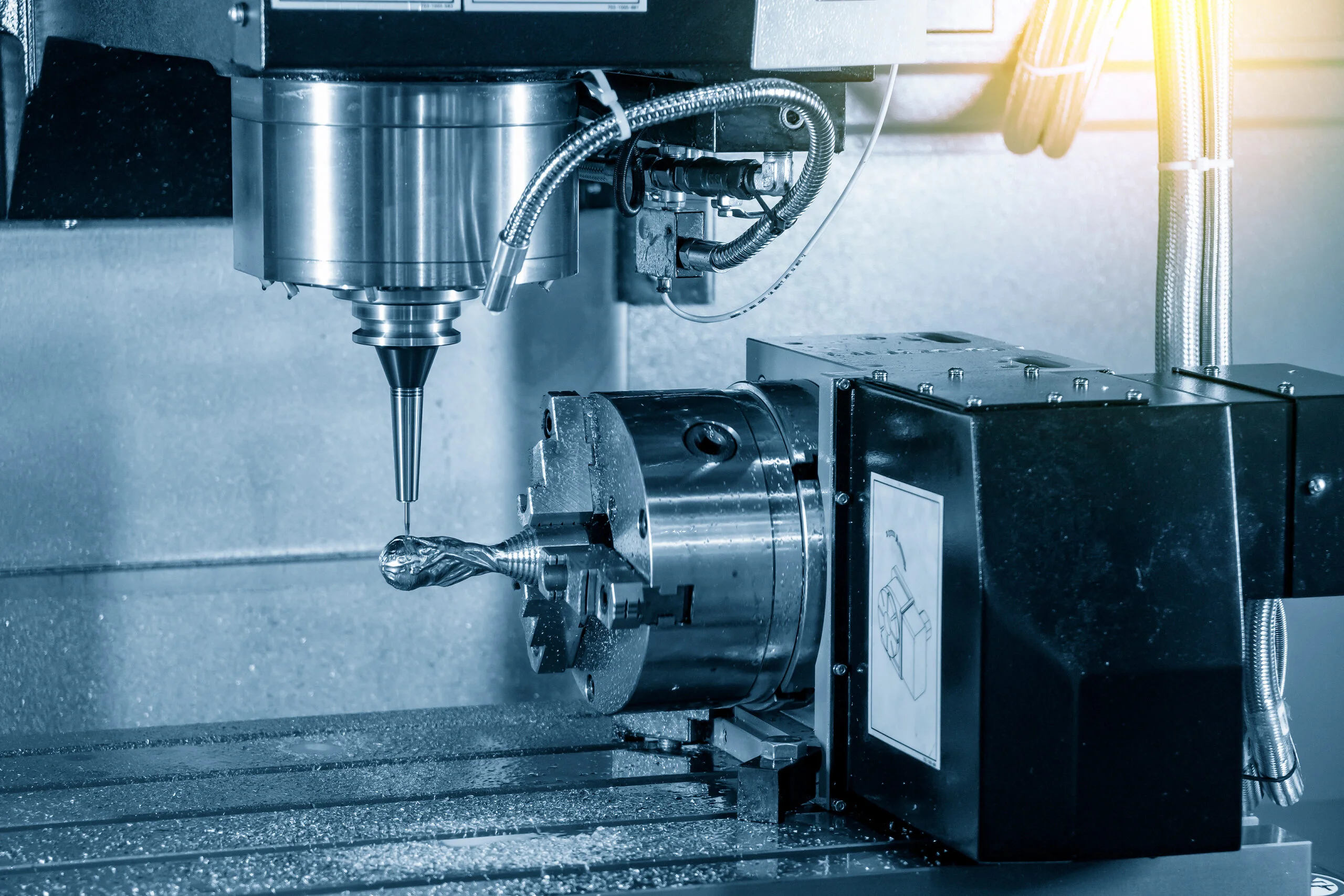 Machining complex geometry on a 4-Axis machine.