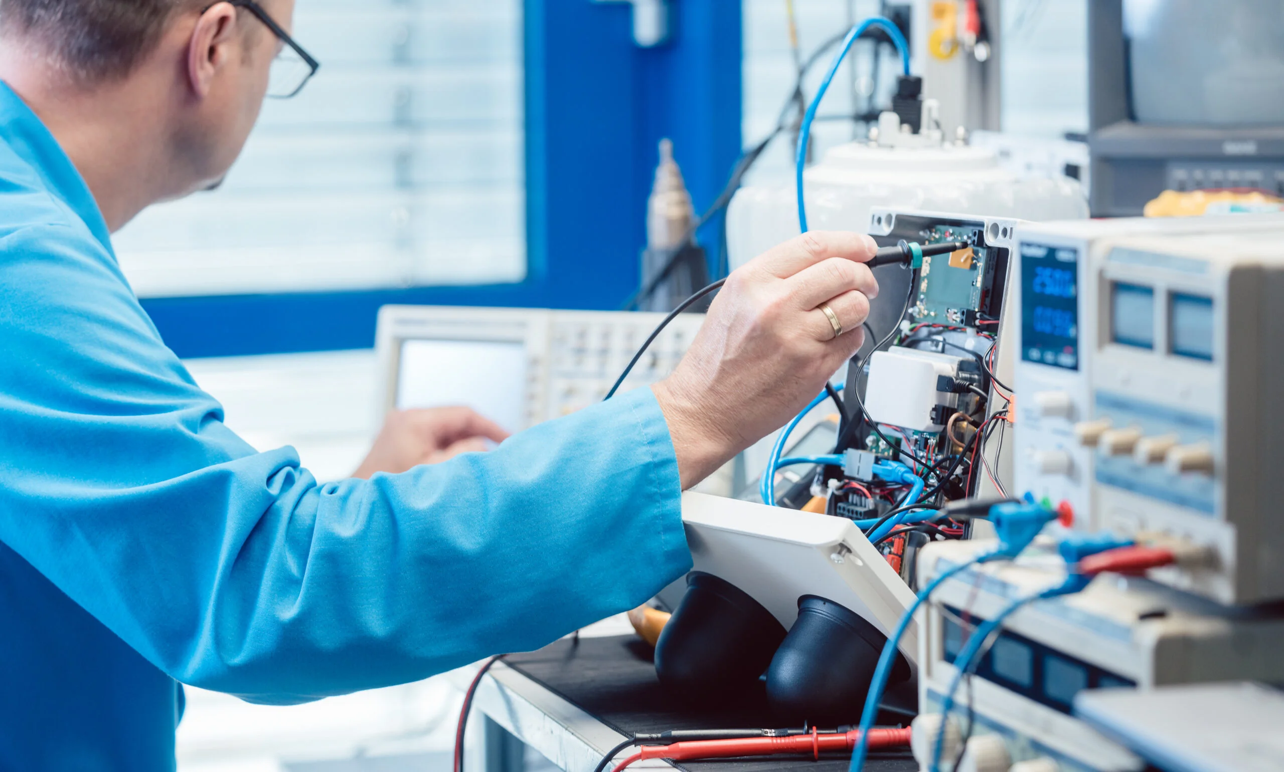 Electronic hardware repair testing