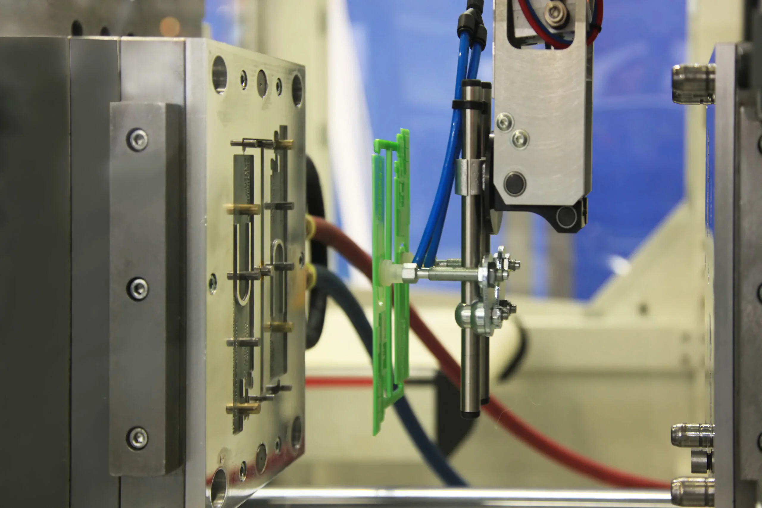 Injection molding bridge production