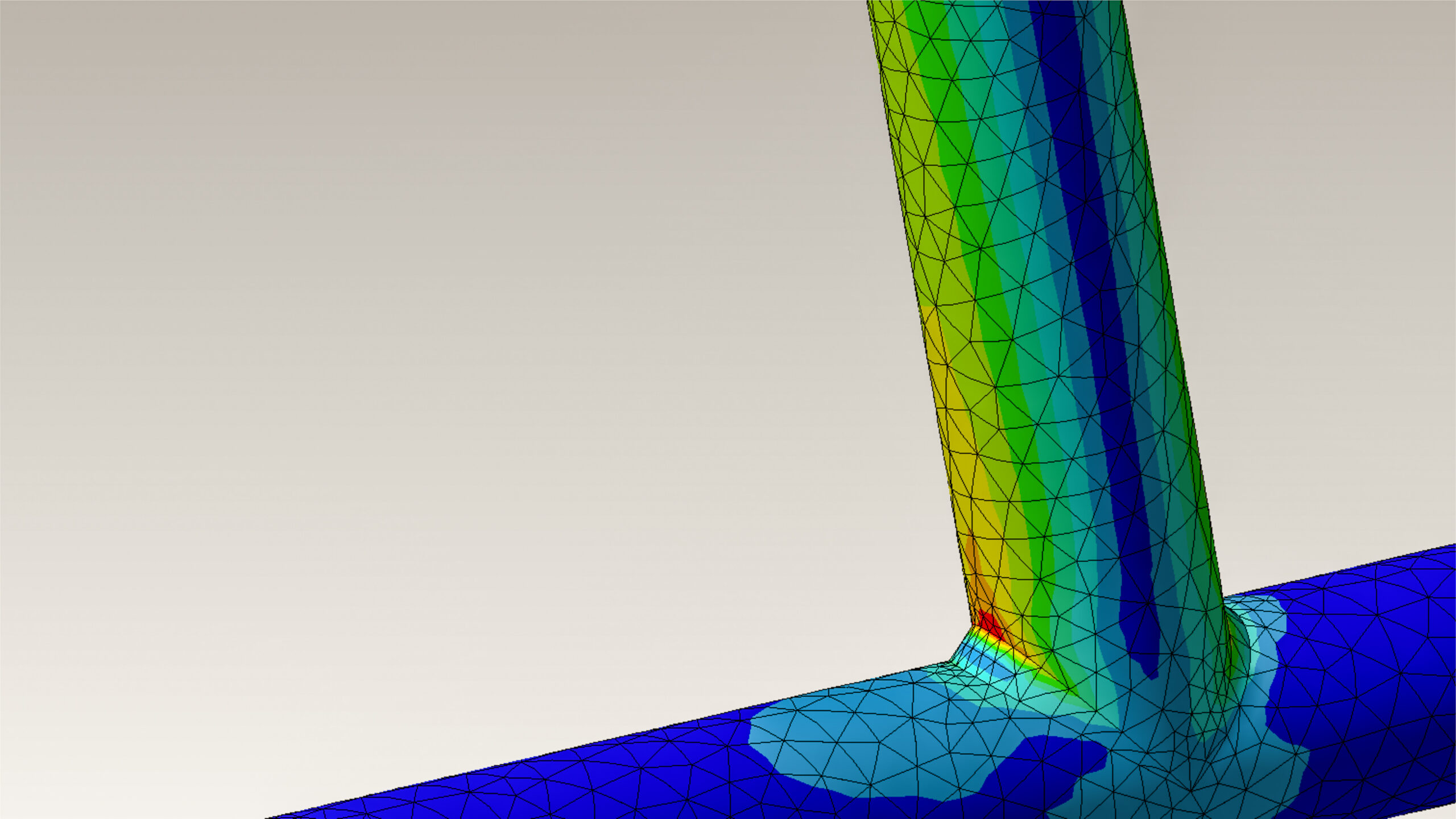 Tubular joint engineering with finite element analysis and von mises stress plot - Fictiv Physical AI FEA simulation