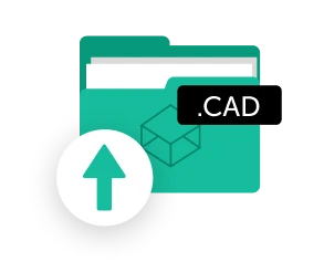 Design step: upload CAD for instant feedback