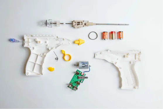 
												Disassembled medical device components for the Medical Devices industry
