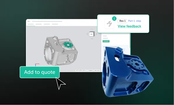 Add a part to quote in the Fictiv platform
